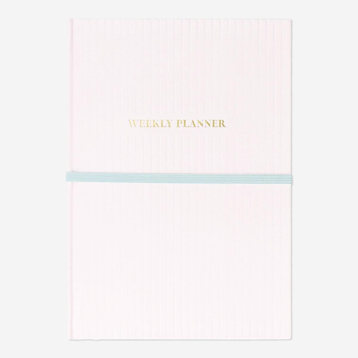 Pink weekly planner