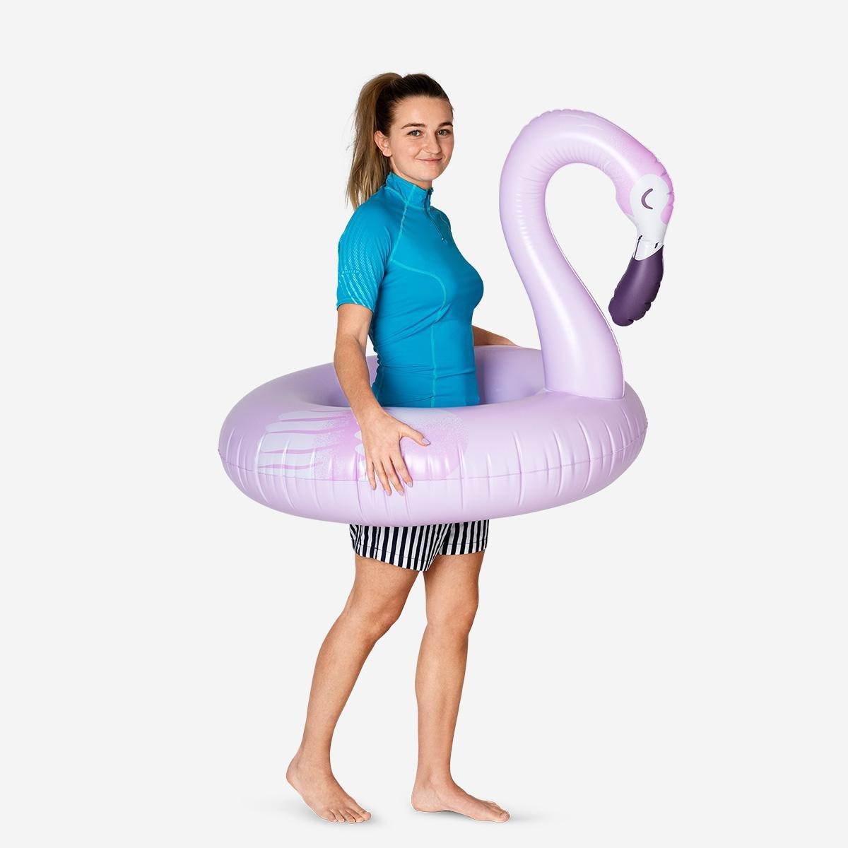 Pink inflatable swim ring