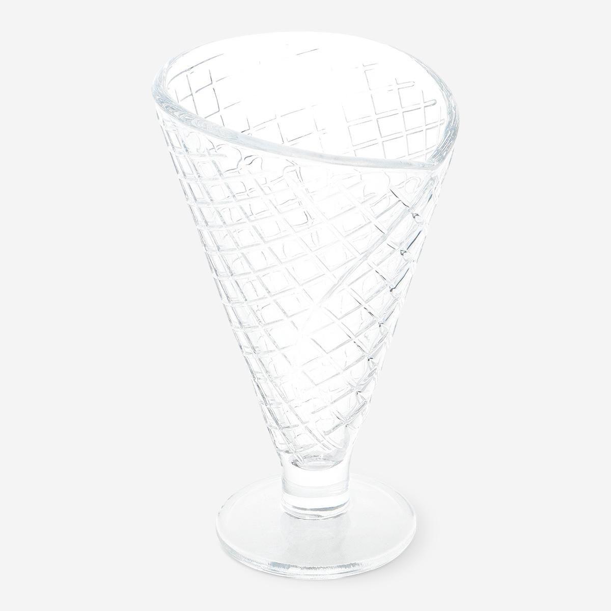 WHITE      Ice cream cone bowl
