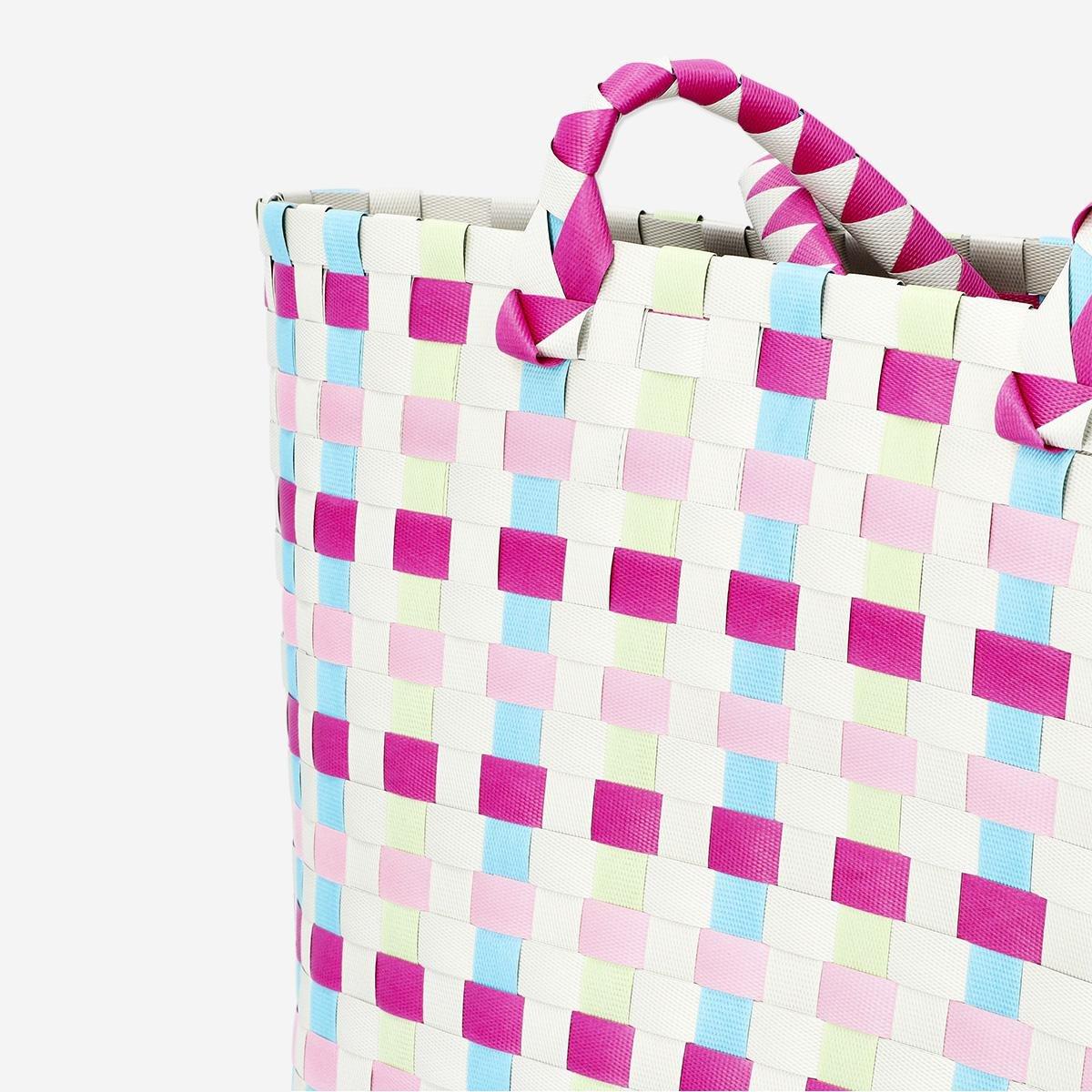 Multicolour checkered bag