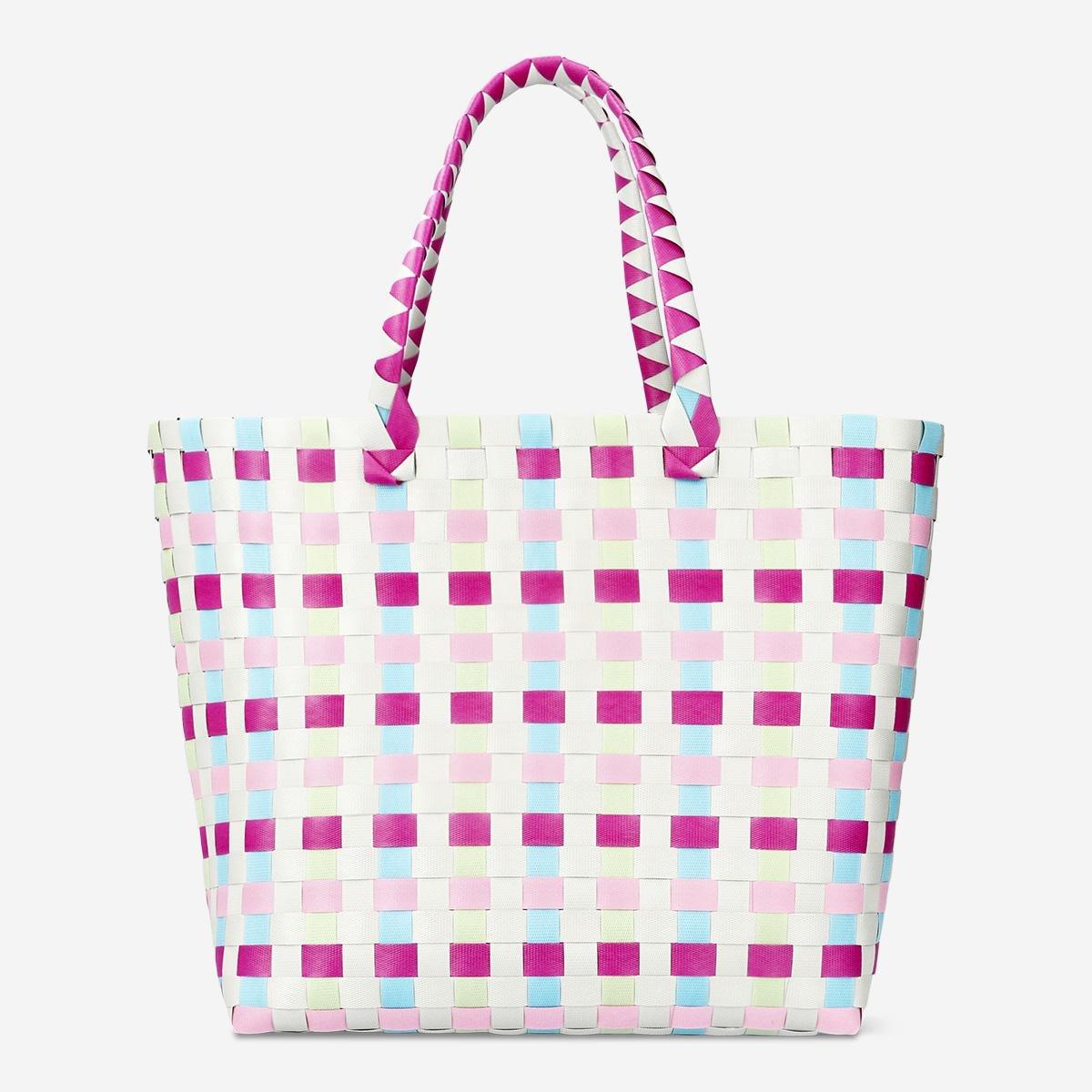 Multicolour checkered bag