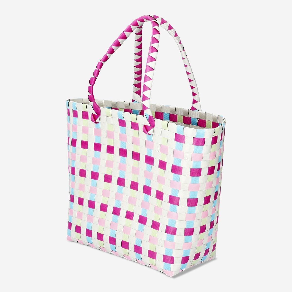 Multicolour checkered bag