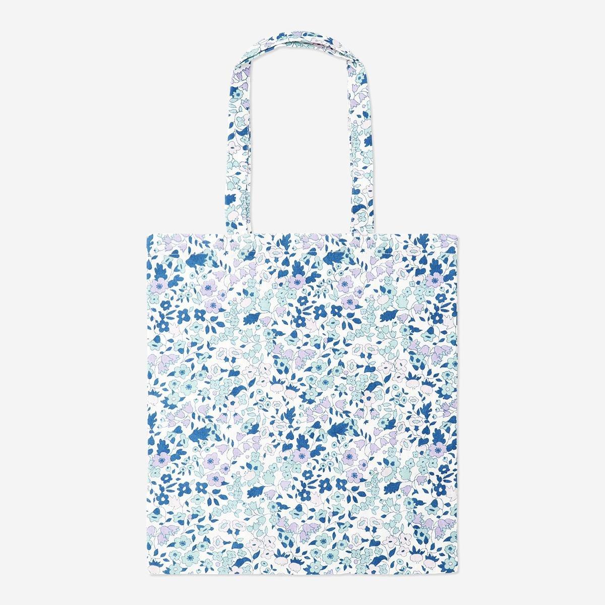 Multicolour flower tote bag