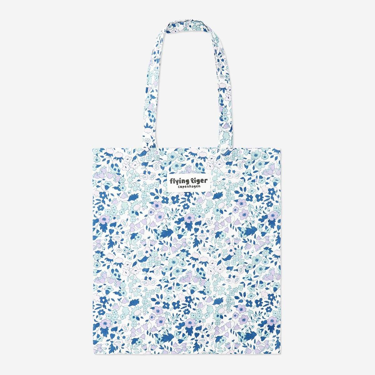 Multicolour flower tote bag