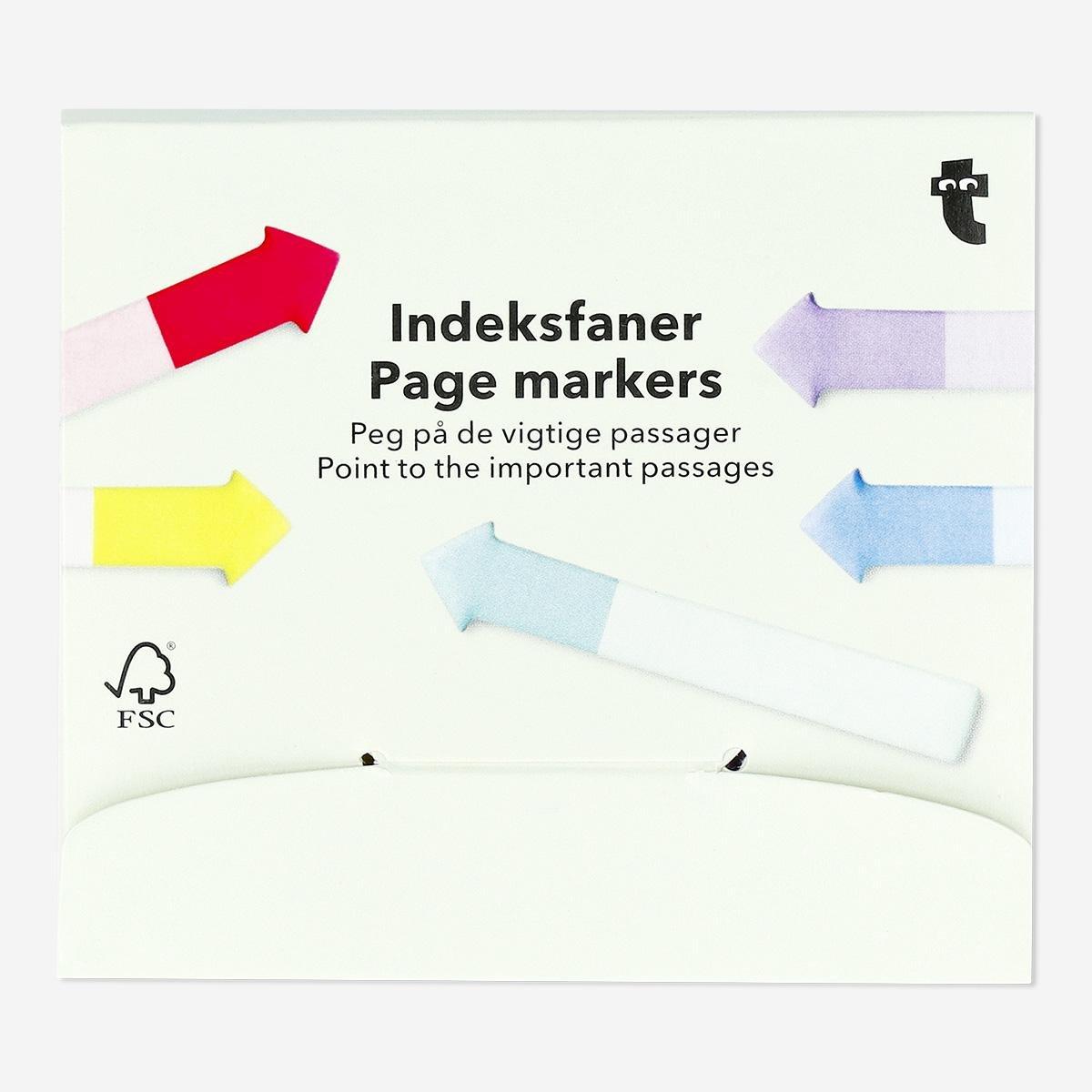 Multicolour page markers