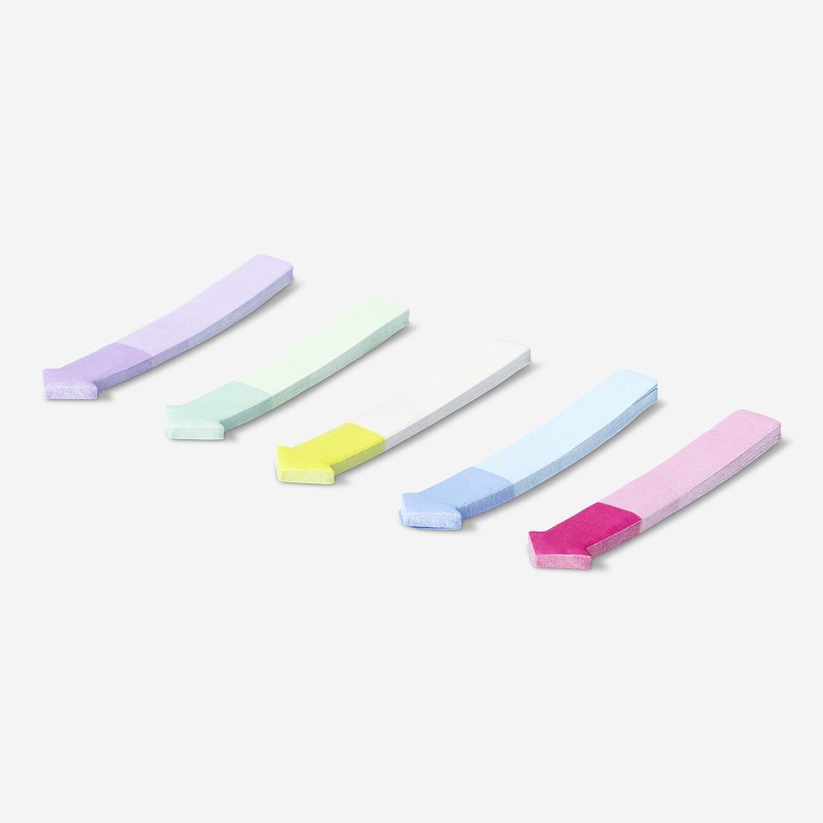 Multicolour page markers