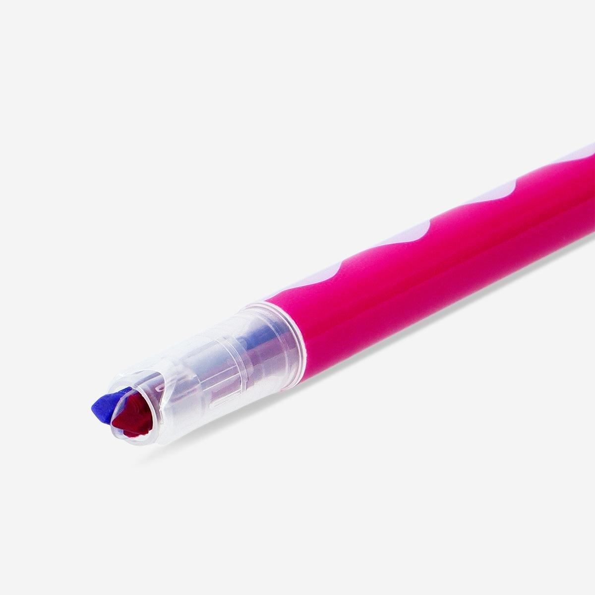 Multicolour dual-coloured highlighters