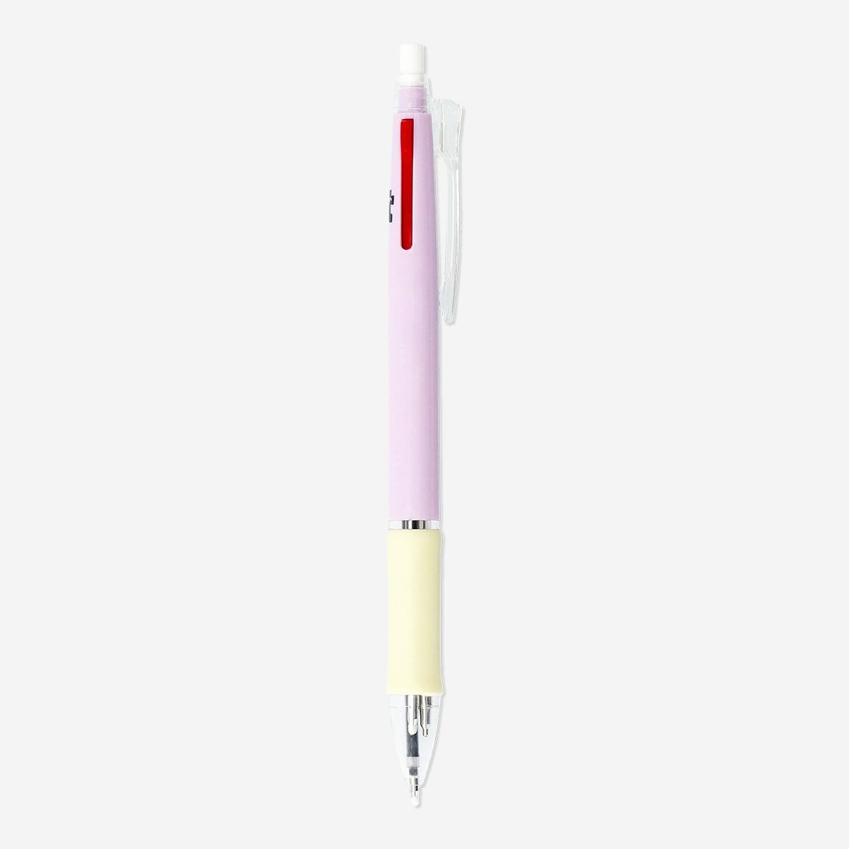 Pink ballpoint pen and propelling pencil