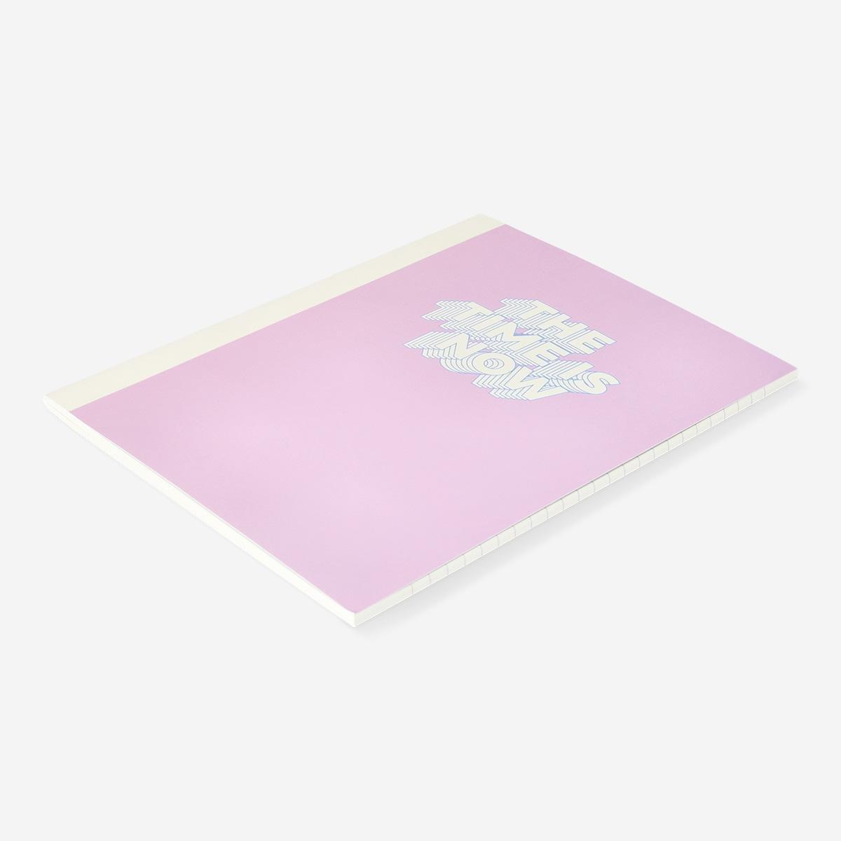 Pink exercise book