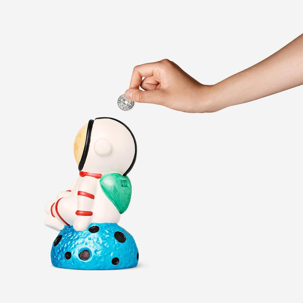 Multicolour paint-your-own money box
