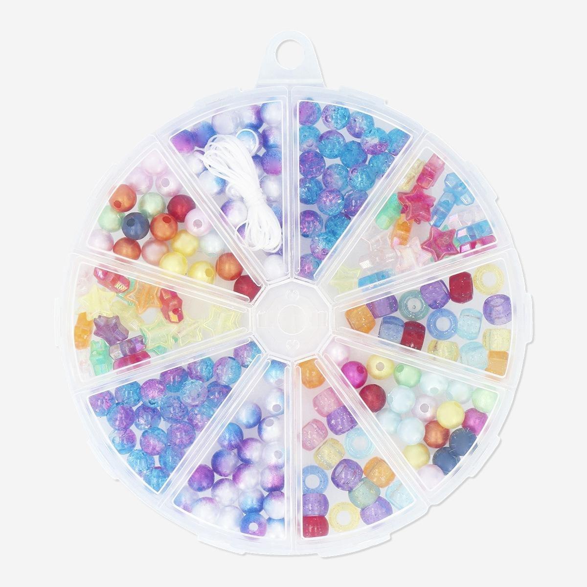 Multicolour craft bead set