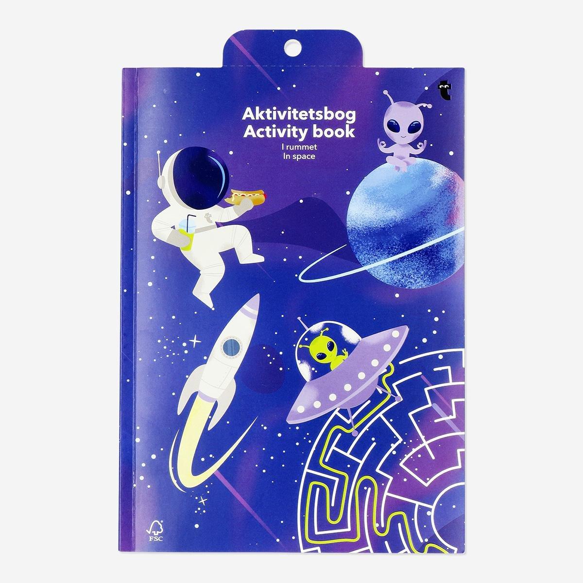 Blue activity book