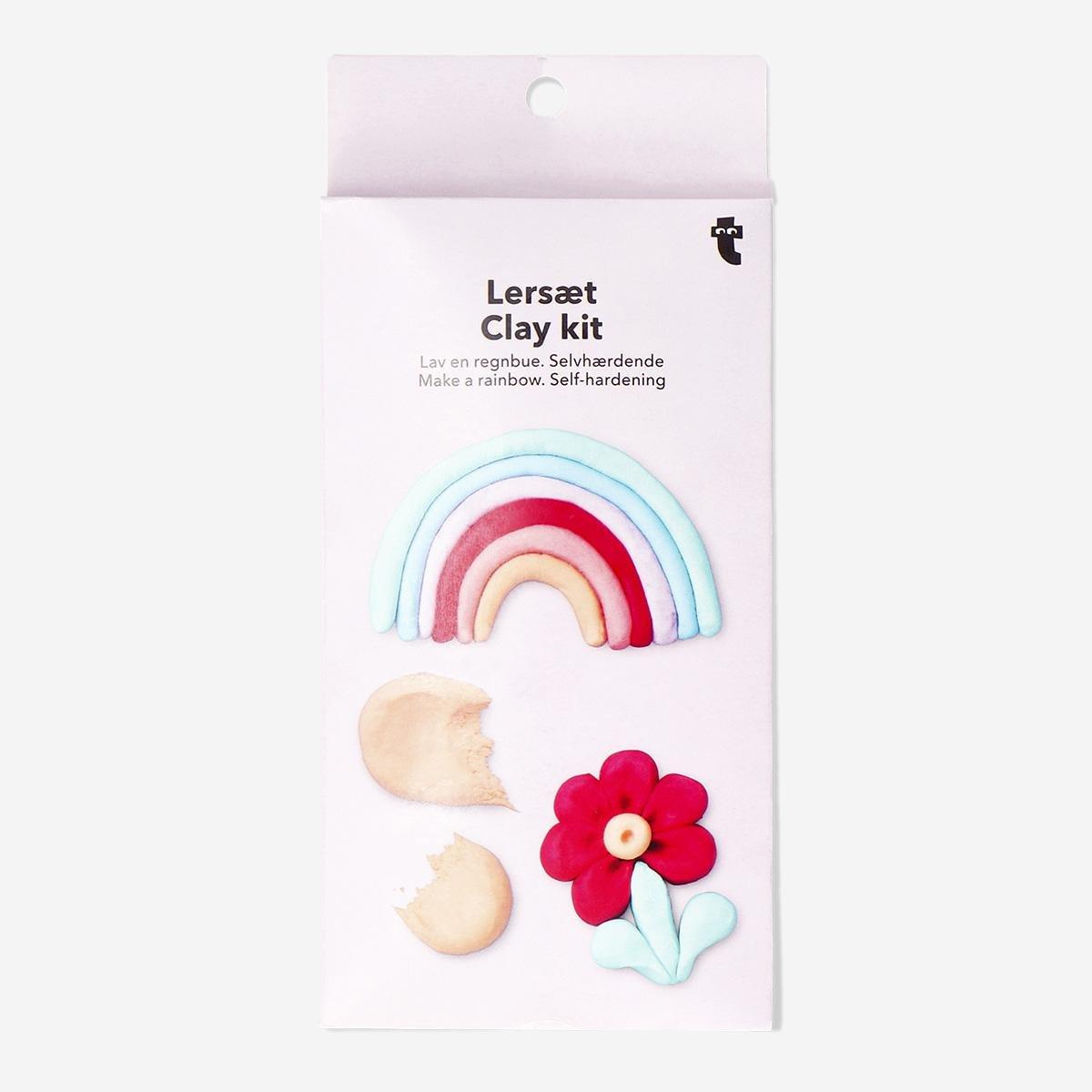 Multicolour self-hardening clay kit