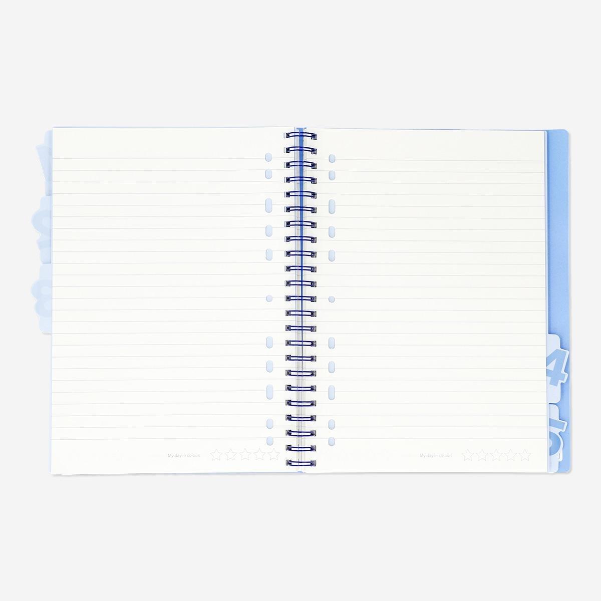 Blue A4 notebook