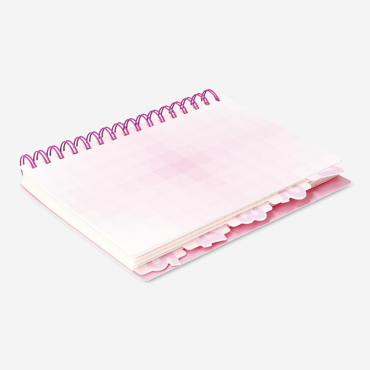 Pink A4 notebook