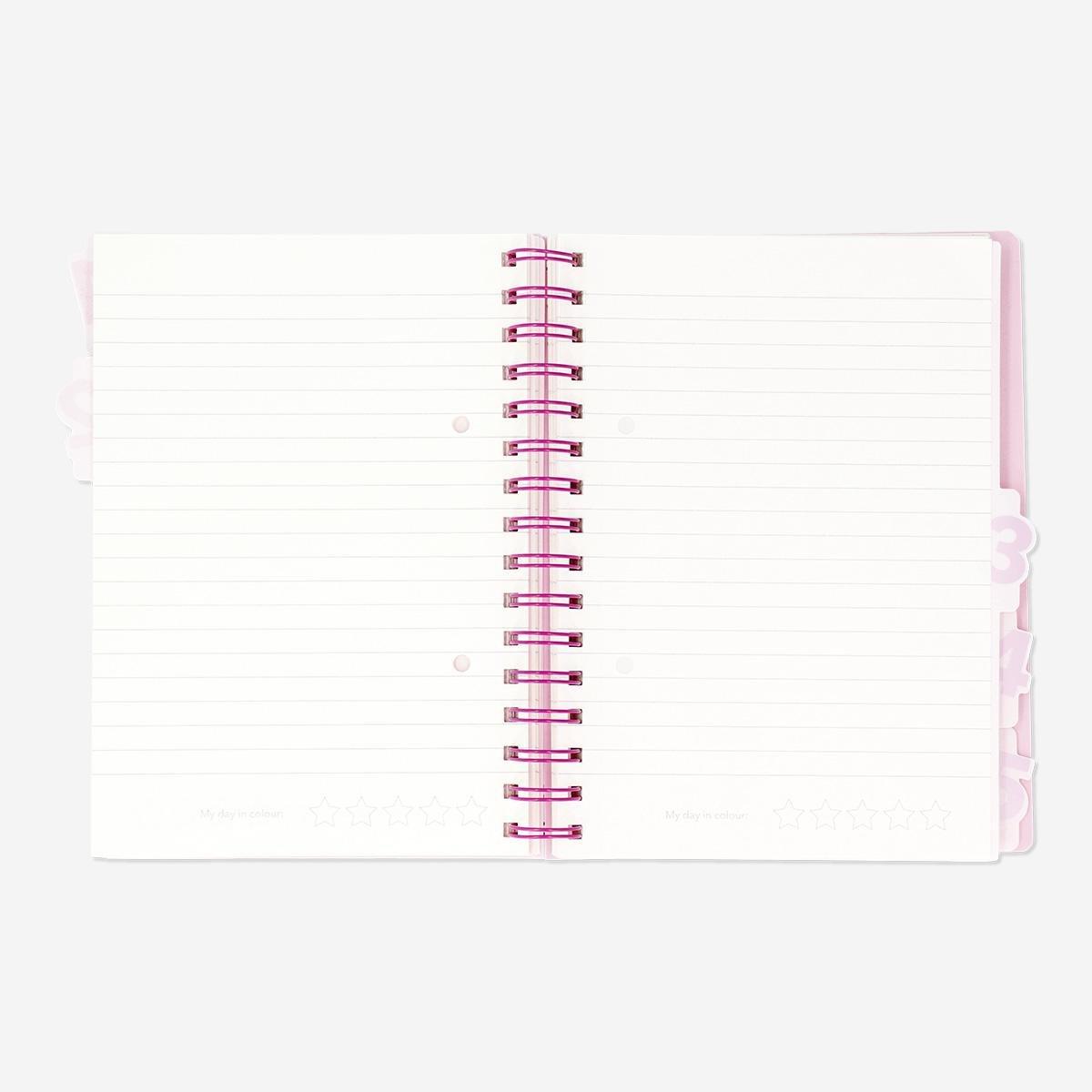Pink A4 notebook