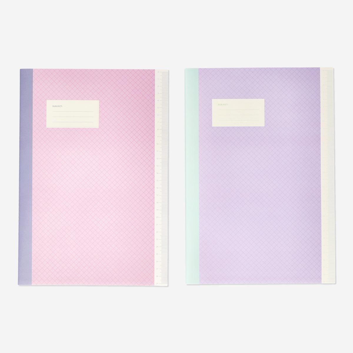 Multicolour exercise books