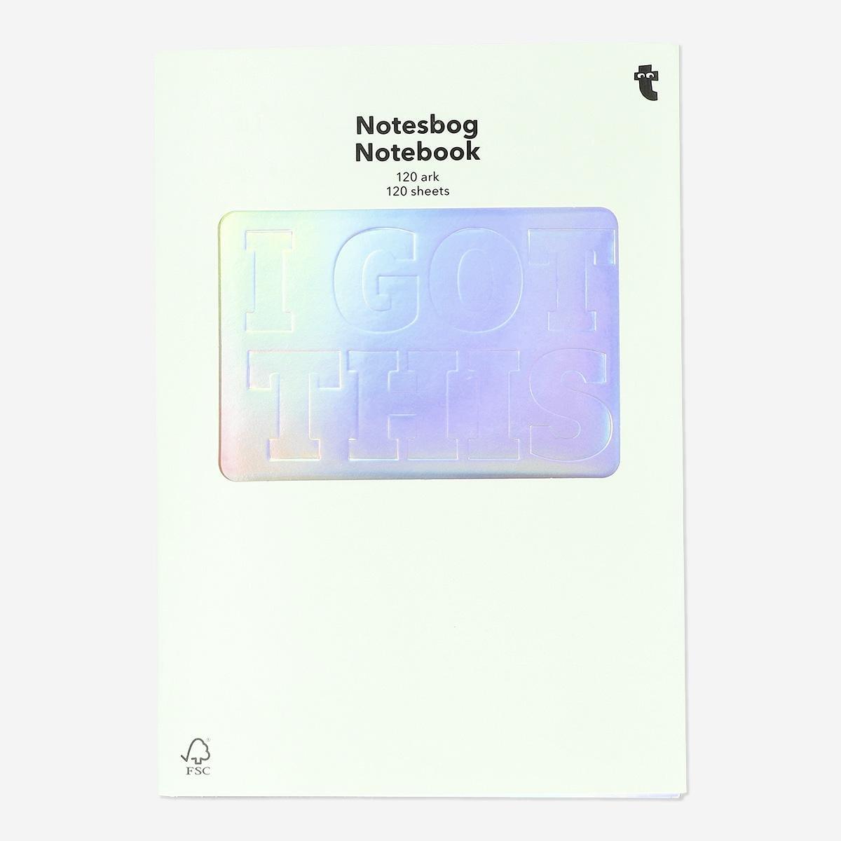 Multicolour A5 notebook