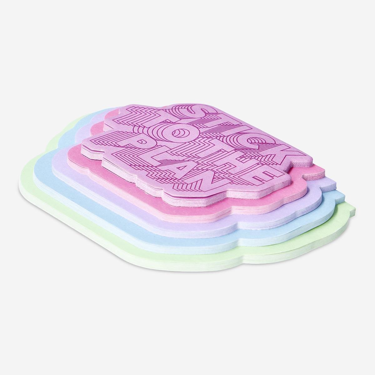 Multicolour sticky memos