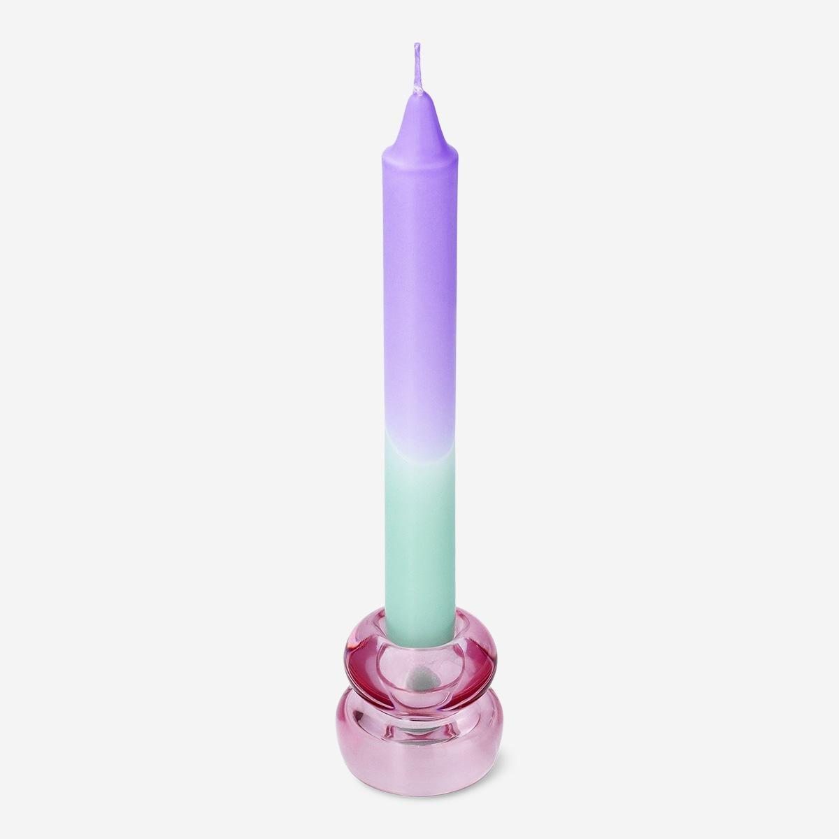 Pink candle holder