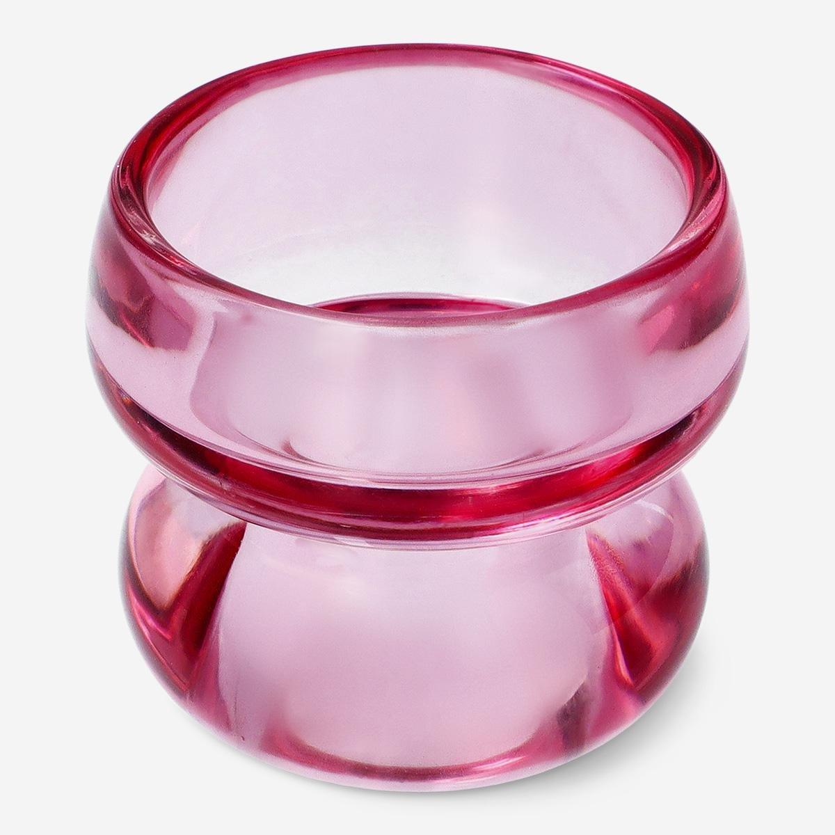 Pink candle holder