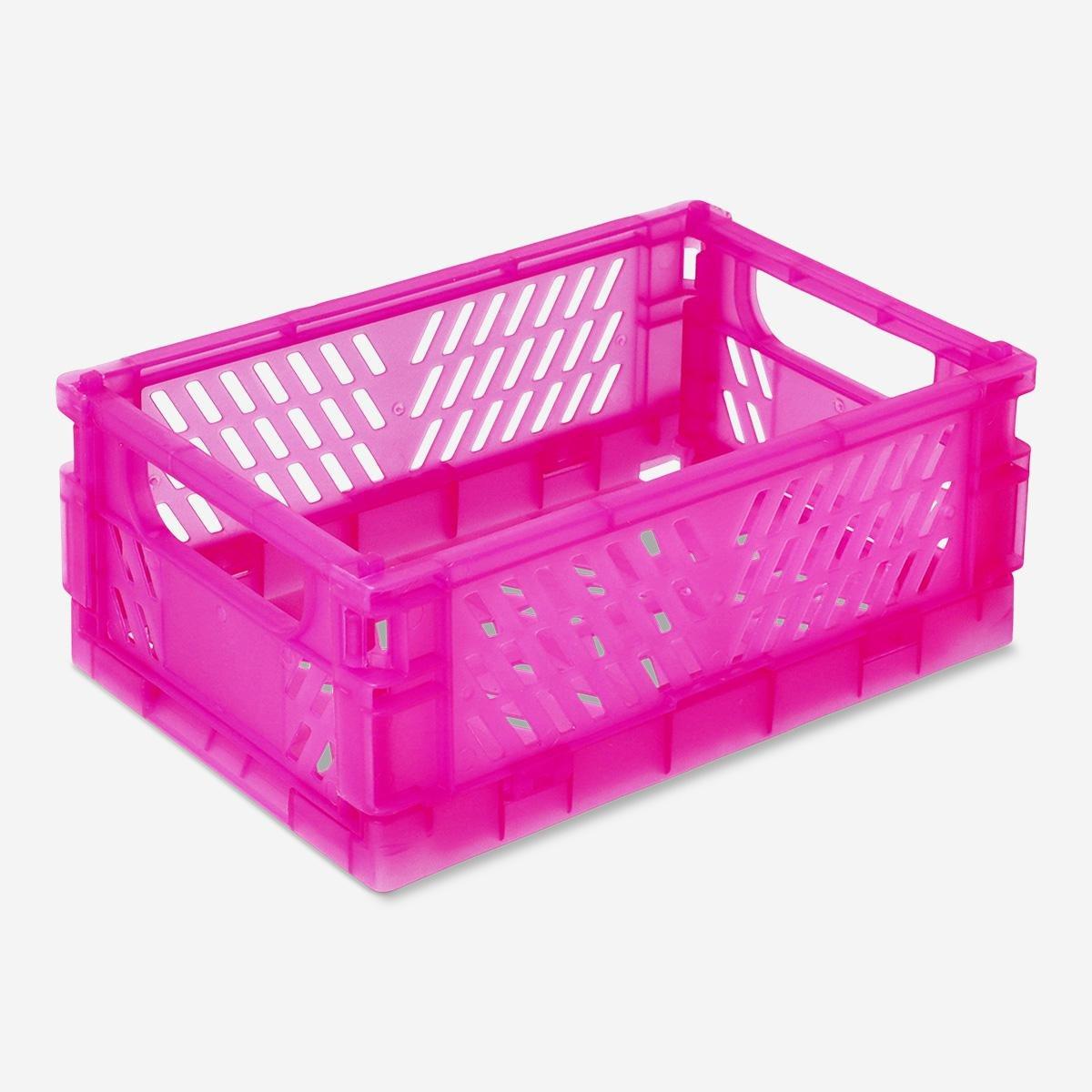 Pink small collapsible storage box | Flying Tiger Kuwait