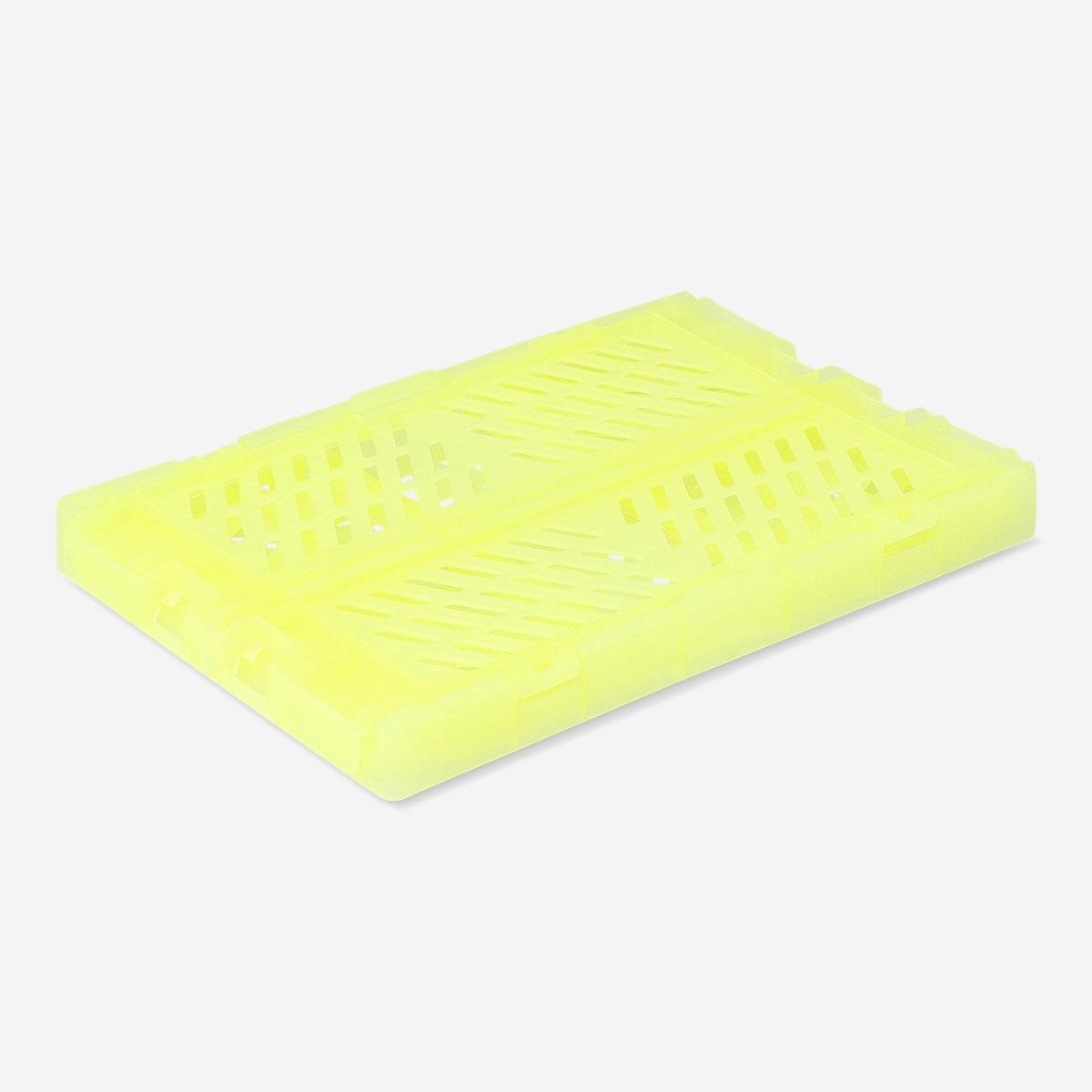 Yellow small collapsible storage box
