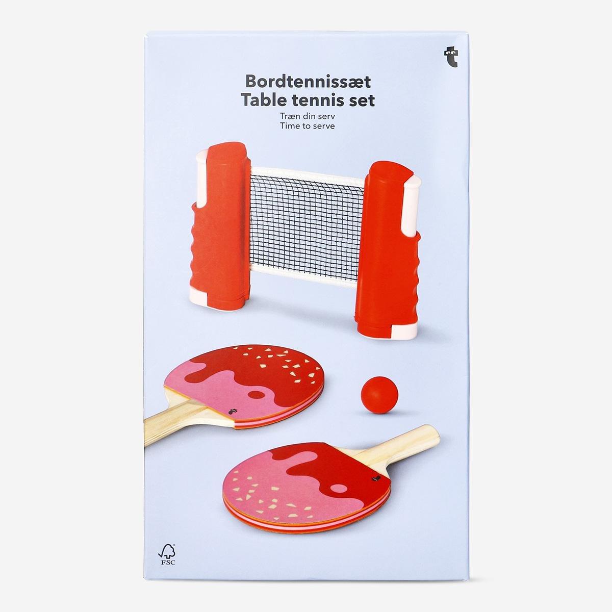 Table tennis set