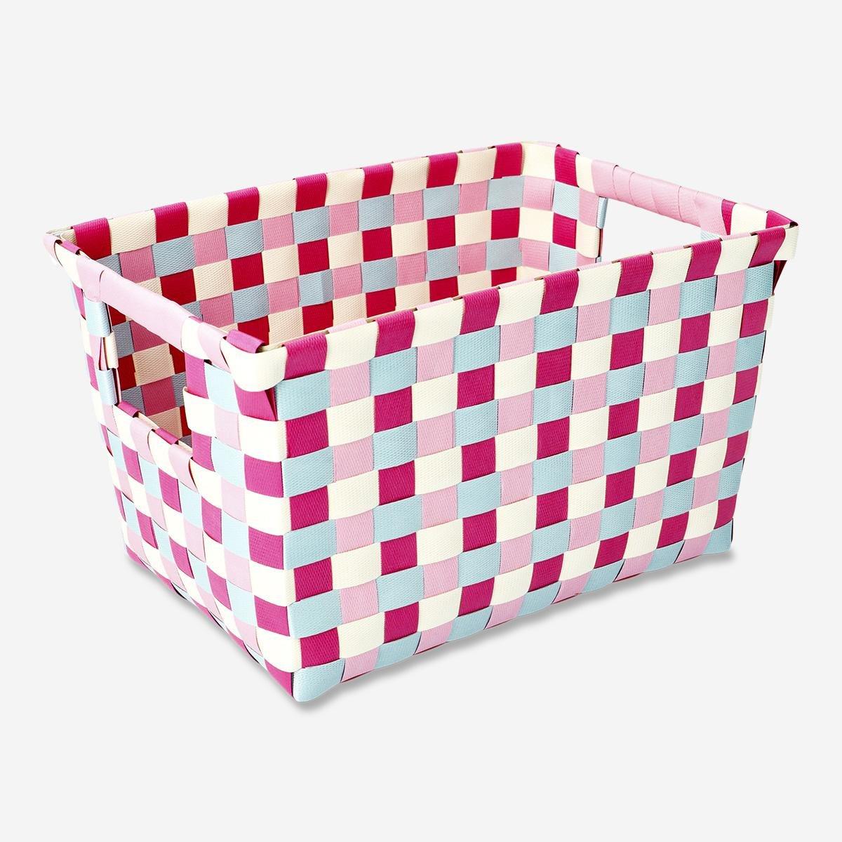 Multicolour large storage basket