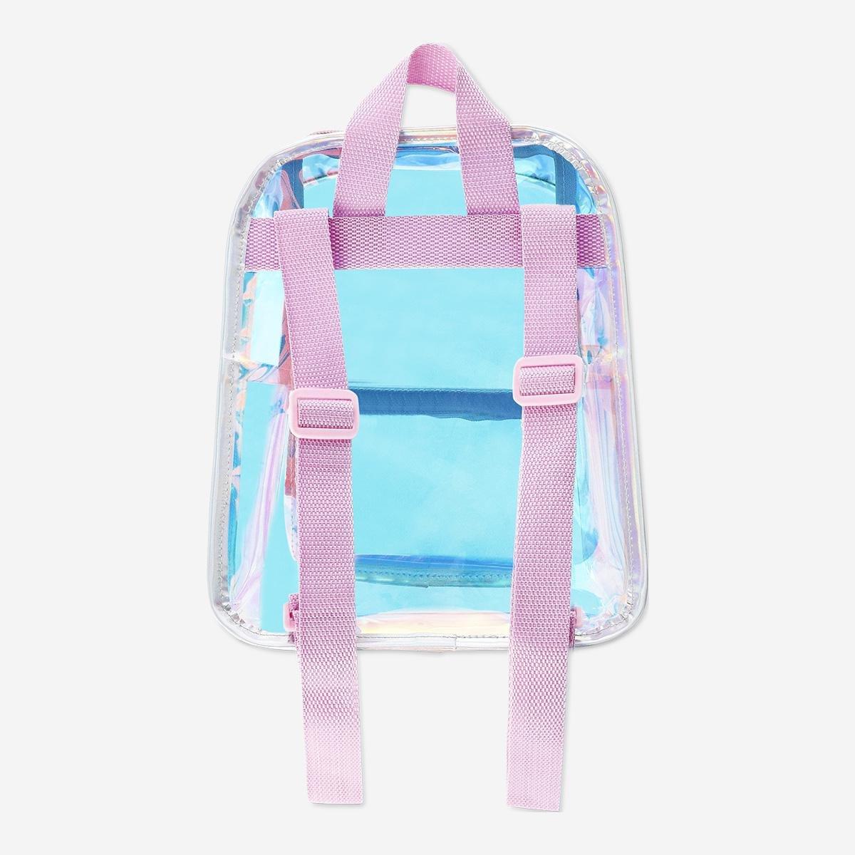 Multicolour iridescent backpack