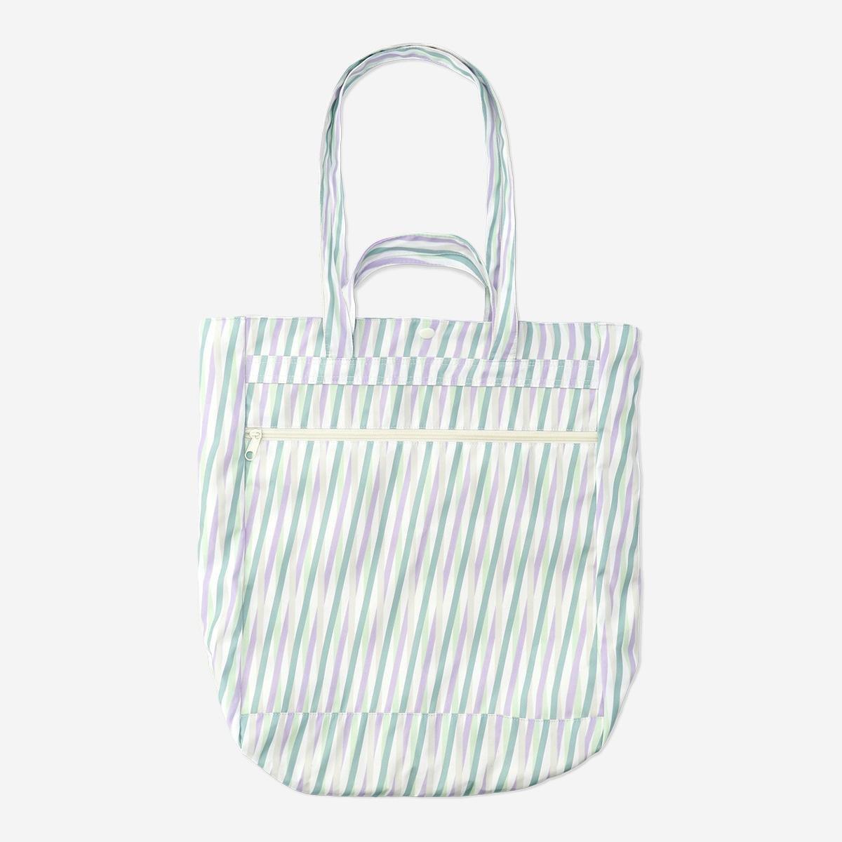 Multicolour striped bag. 3-in-1