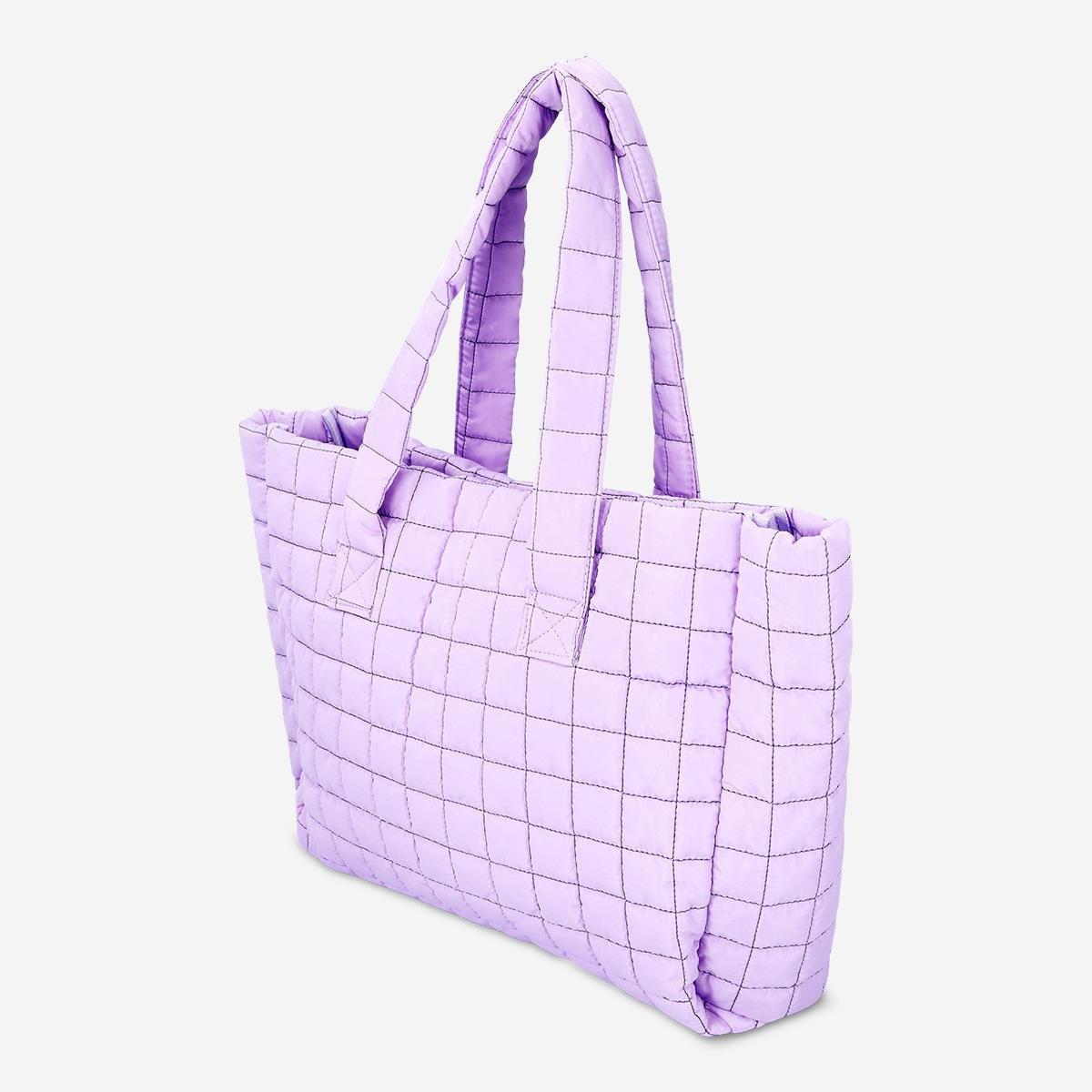 Purple padded bag