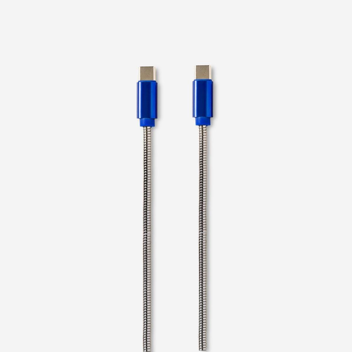 Silver usb-c charging cable