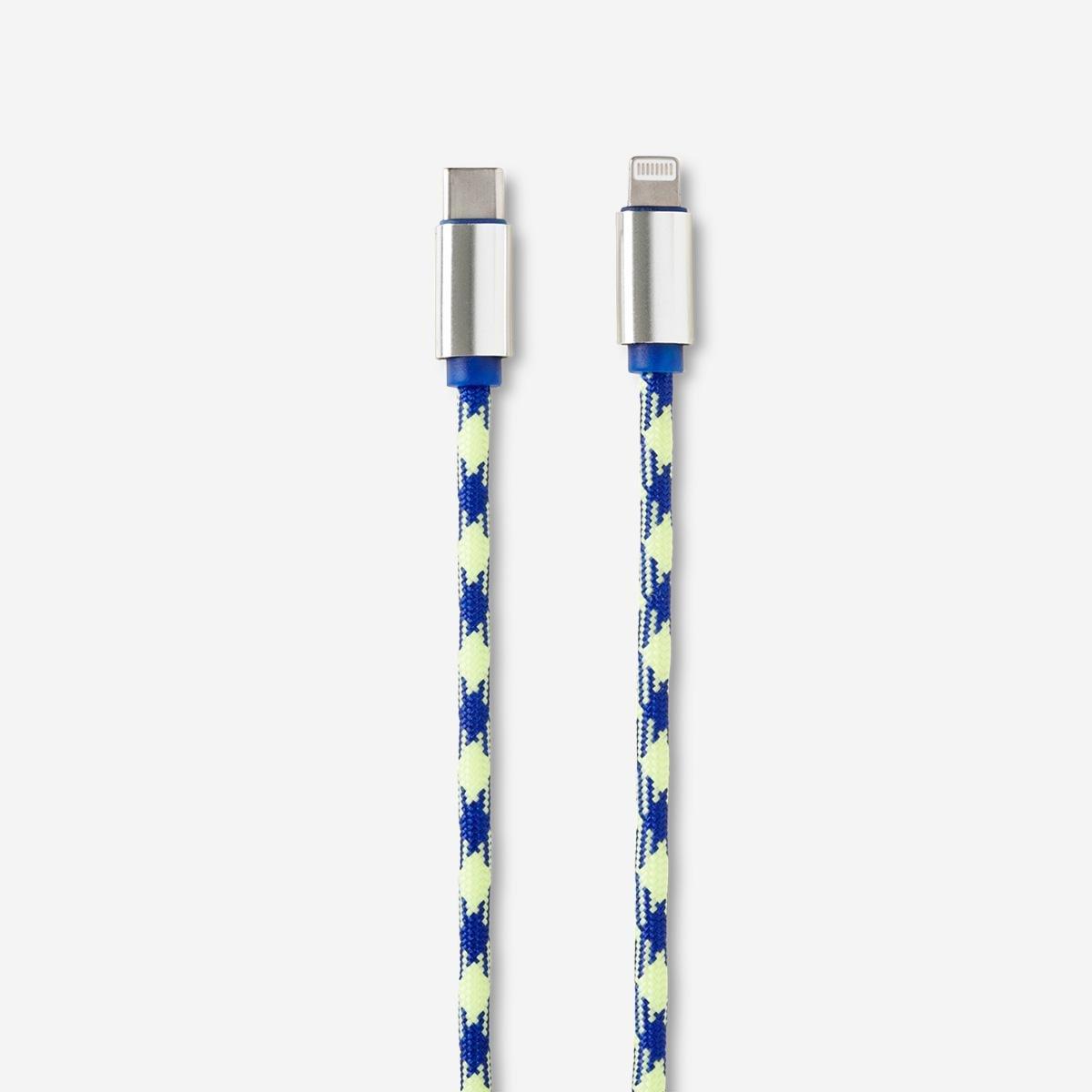 Multicolour usb-c charging cable