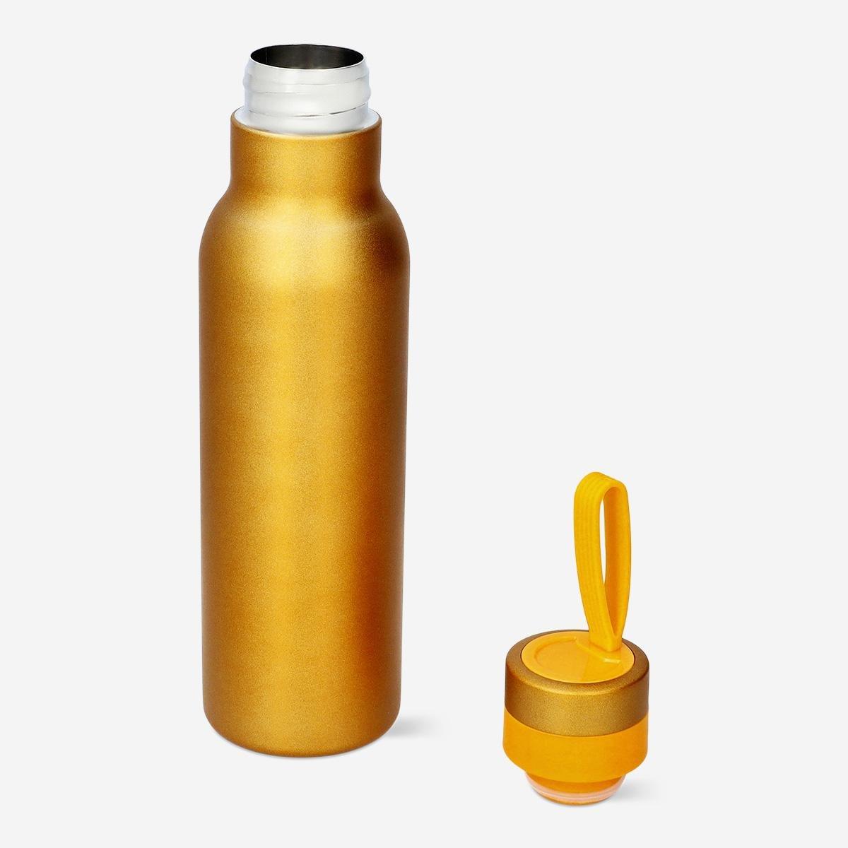 Gold thermos flask. 500 ml