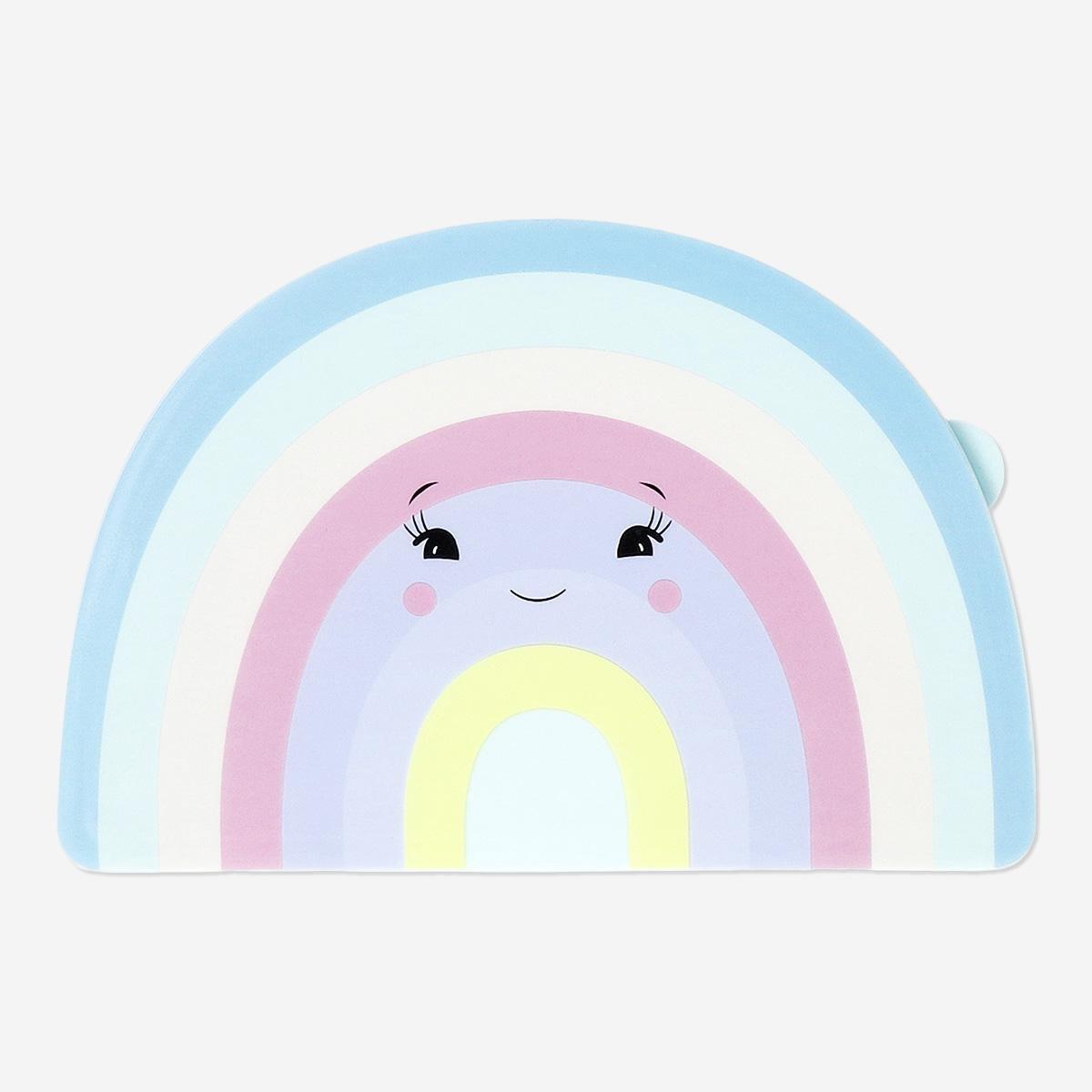 Blue rainbow lunchbox