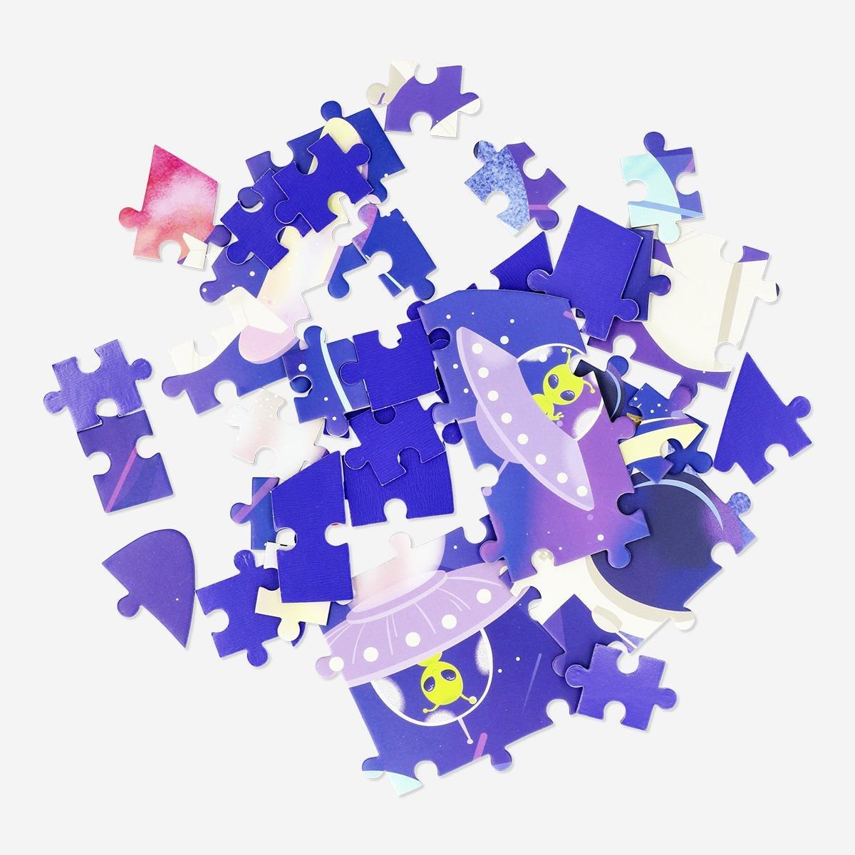 Multicolour Rocket Puzzle, 100 Pcs