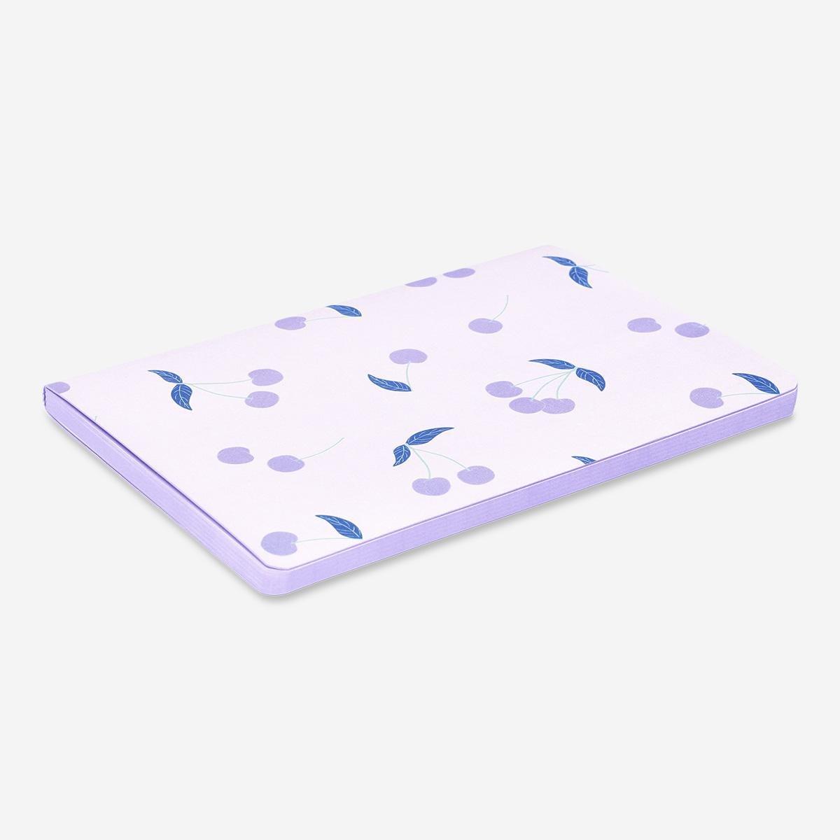 Multicolour cherry print notebook. a5