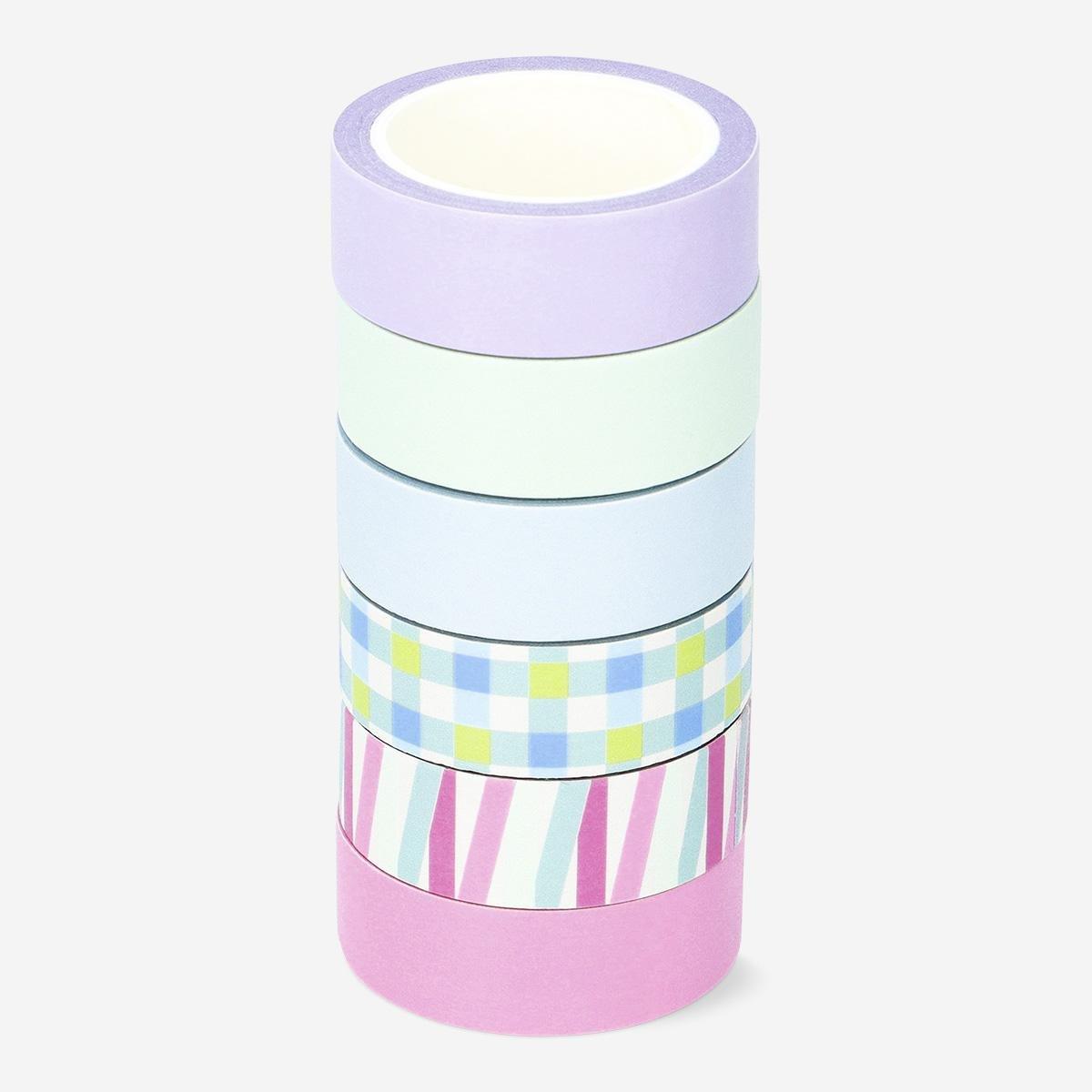 Multicolour paper tape. 6 pcs