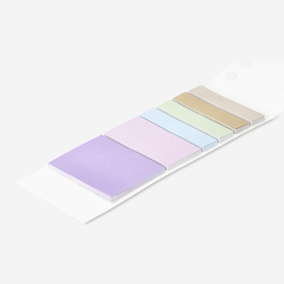 Multicolour sticky memos