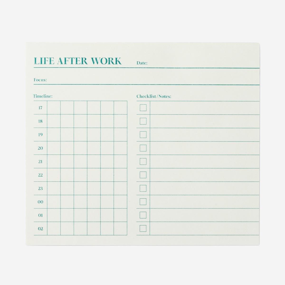 Multicolour free-time planner