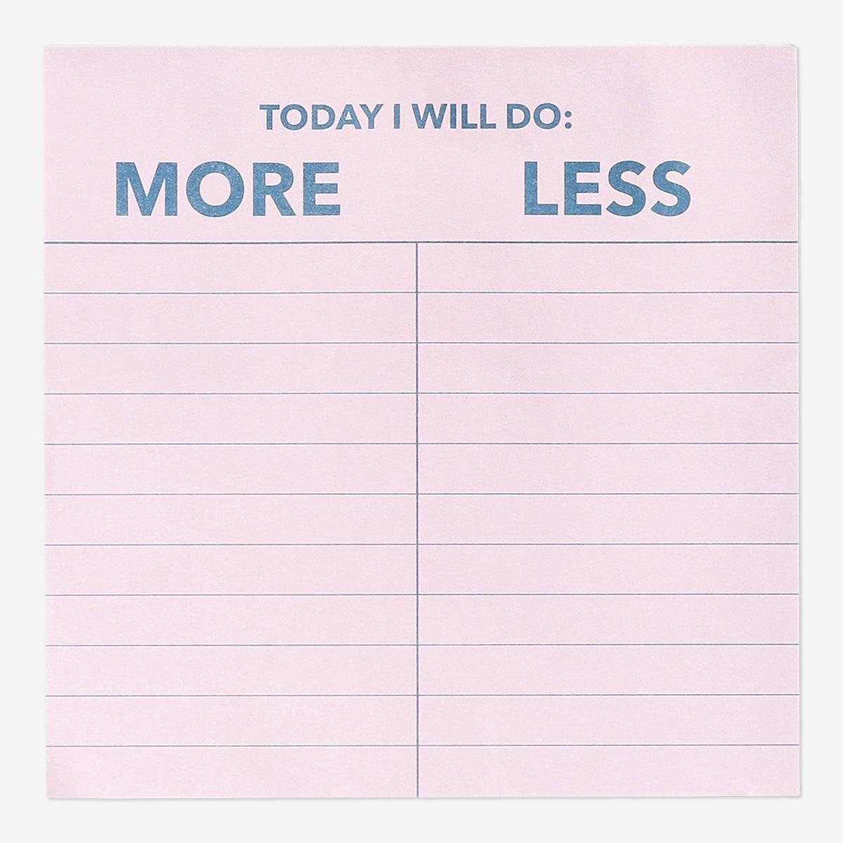 Multicolour more or less planner pad
