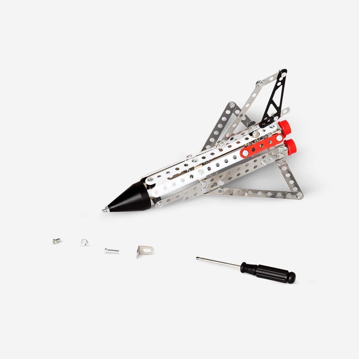 Silver build-your-own rocket