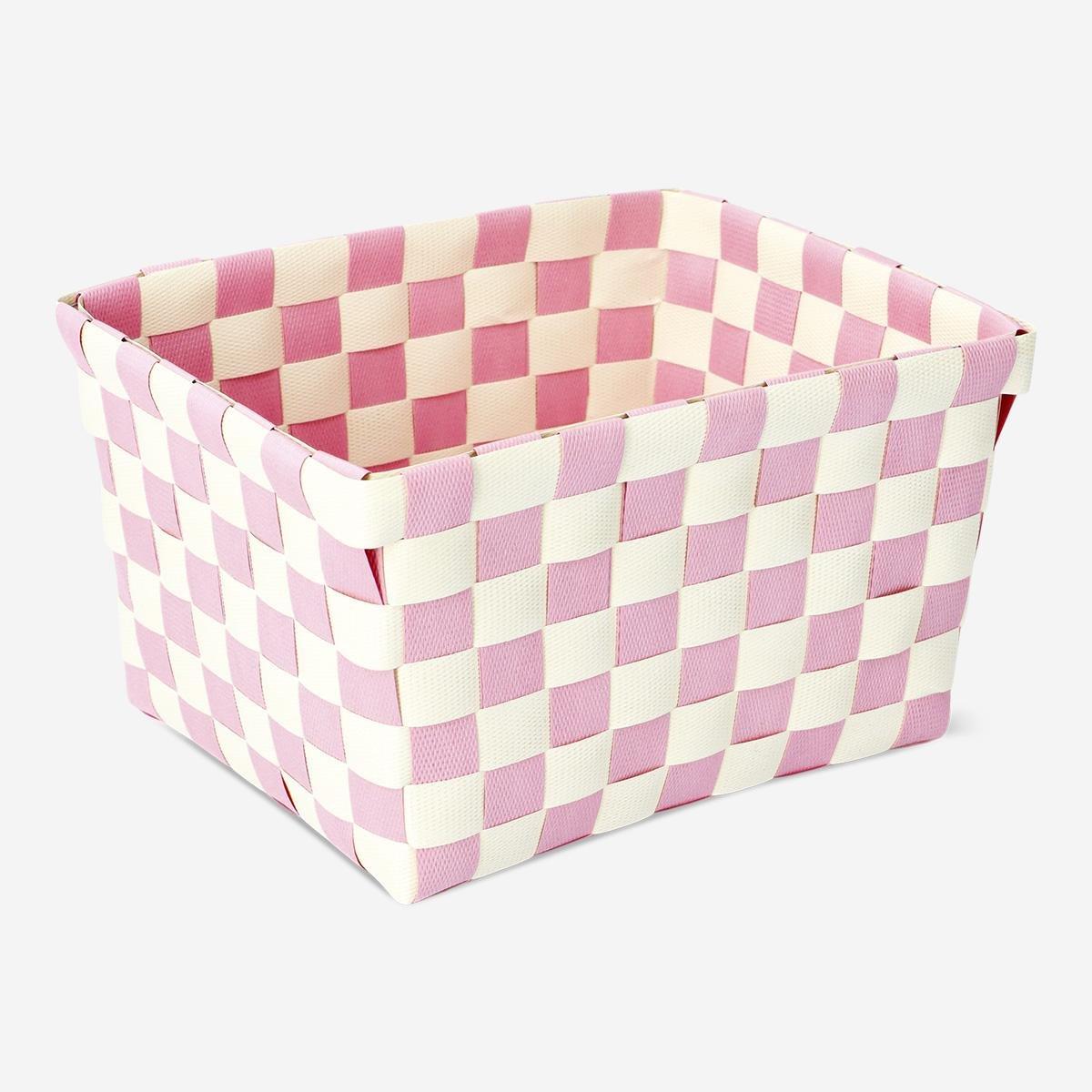 Pink small storage basket