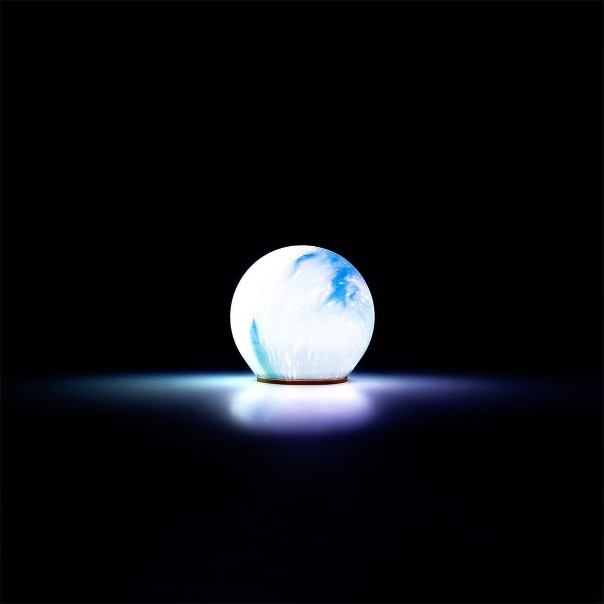 Blue space theme cosy lamp
