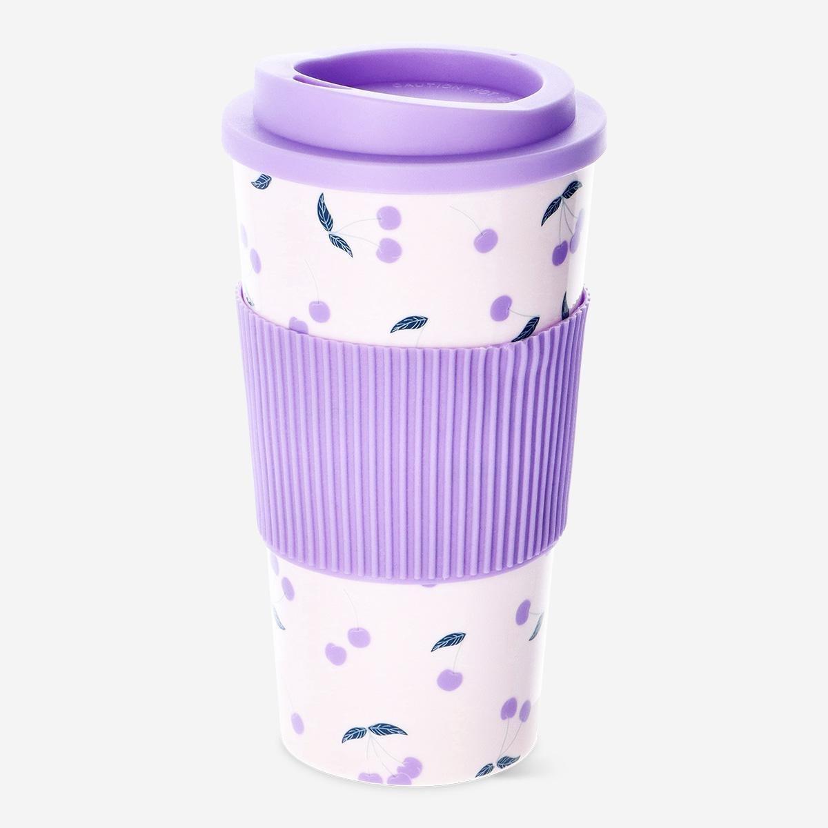 Purple travel mug. 450 ml