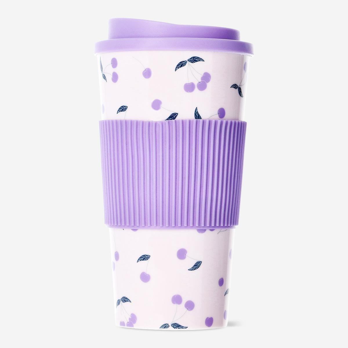 Purple travel mug. 450 ml
