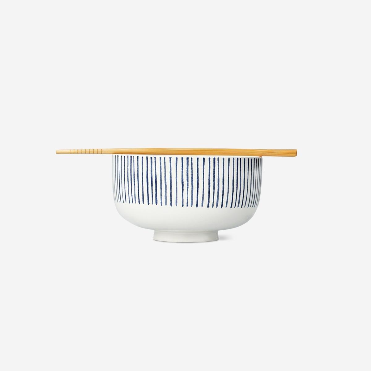 Multicolour Ramen Bowl With Chopsticks
