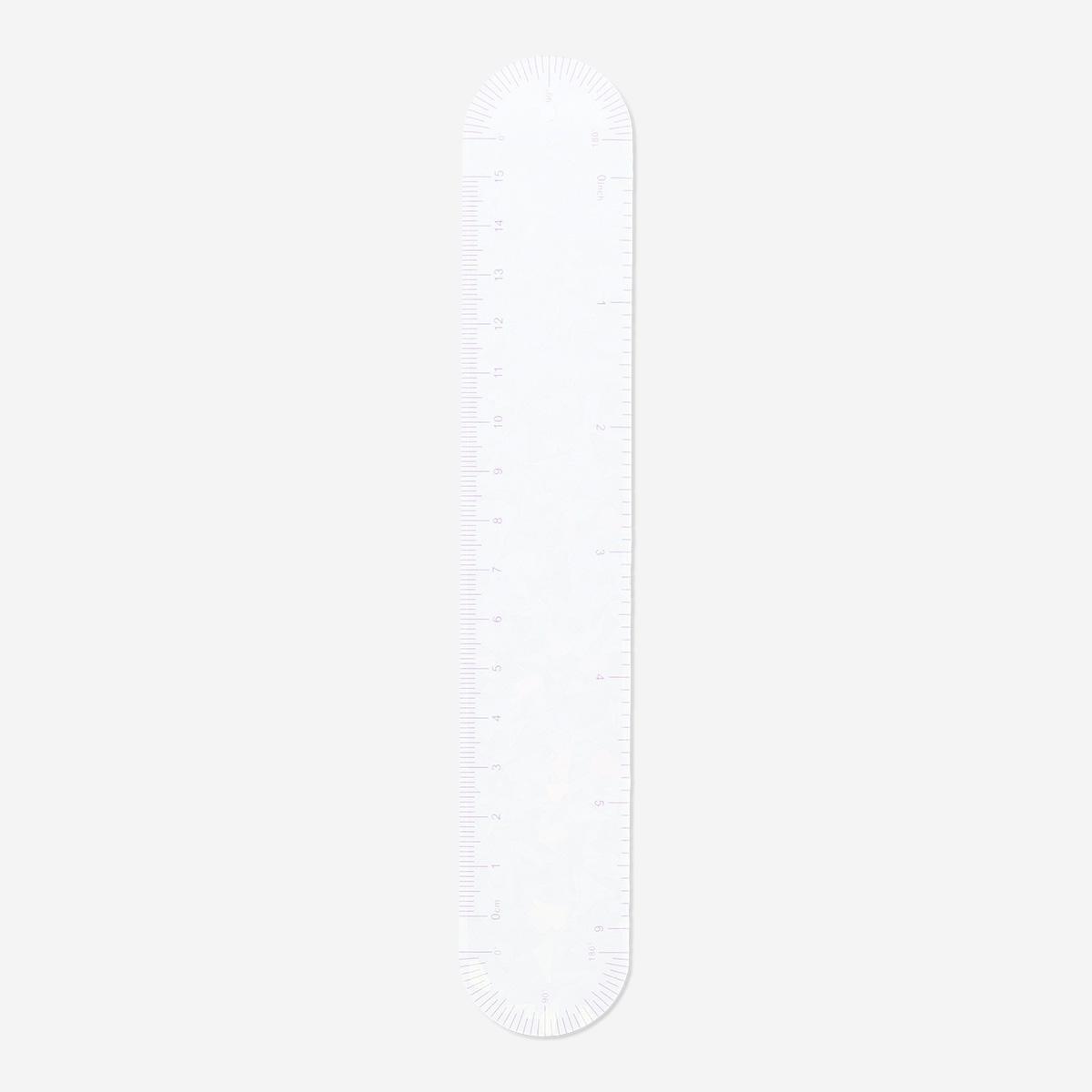 White iridescent ruler | Flying Tiger UAE