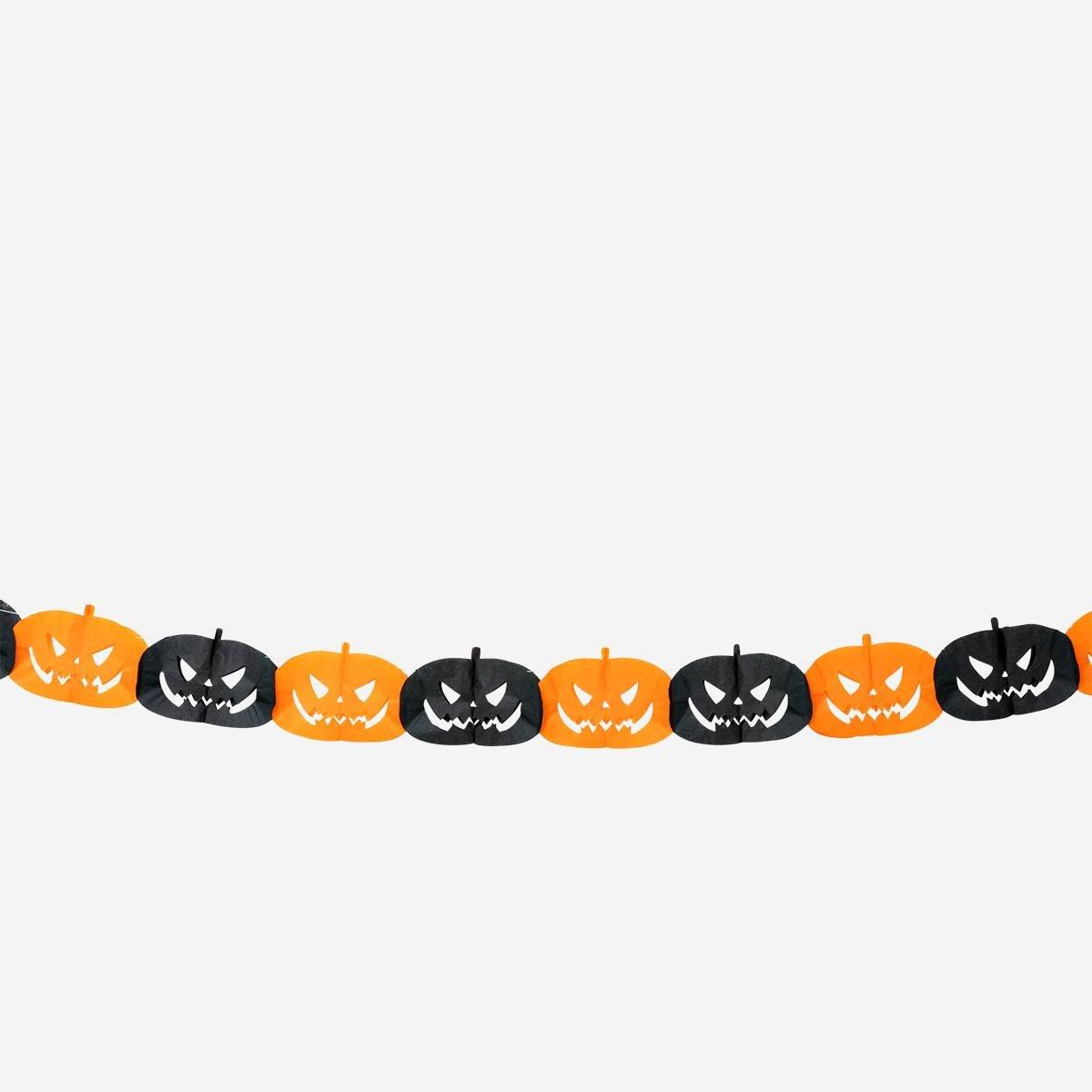 Multicolour Pumpkin Paper Garland - 300 Cm